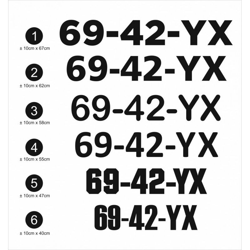 Waterscooter Registratienummer YNummer